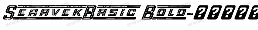 SeravekBasic Bold字体转换